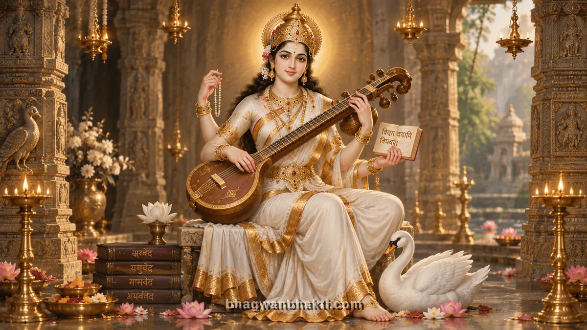 Saraswati Aarti | सरस्वती आरती - Aarti Bhagwan Bhakti
